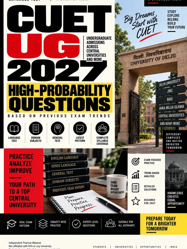 Exam Store CUET UG preparation eBook cover