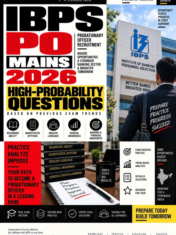Exam Store IBPS PO Mains preparation eBook cover