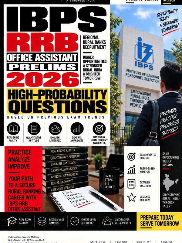 Exam Store IBPS RRB Office Assistant Prelims preparation eBook cover